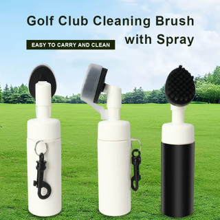 Press-to-spray Golf Brush with Oval Spray Head
