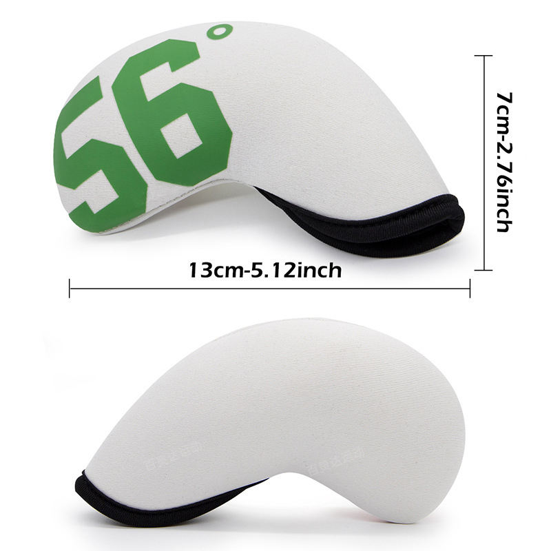 Durable Neoprene Golf Wedge Iron Headcovers Set with Numbered Tags for Easy Identification