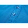 Long-Sleeve Poly-Cotton Golf Polo Shirt with Ribbed Collar and 3-Button Placket