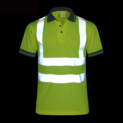 Hi Vis T Shirt ANSI Class 3 Reflective Safety Lime Orange Short Sleeve HIGH Visibility