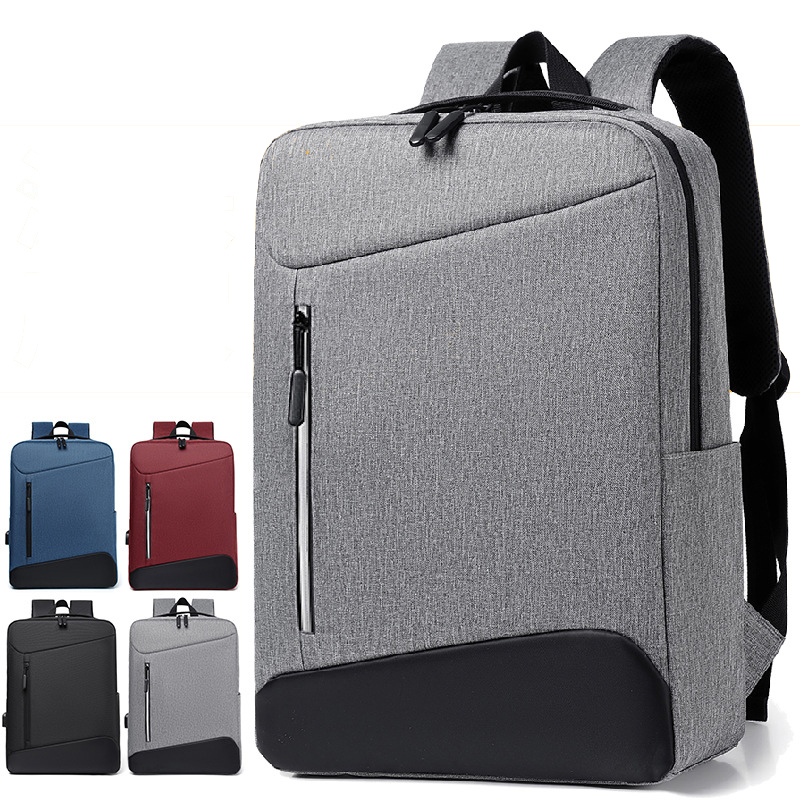 Large Capacity Men's Business Waterproof Laptop Backpack Fits 15.6 Inch Laptop, 12.2'' * 16.1''* 4.7'', Oxford Material