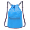 Adjustable Shoulder Strap Waterproof Casual Sports Drawstring Backpack Bag With Front Pocket