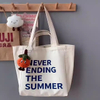 Large Reusable Canvas ShoppingTote Bags with Long Shoulder Strap and Short Handles