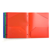 Plastic File Folders With Two Pockets and Business Slot for Letter Size A4 Documents Folders, Suitable for standard 3 Ring Binder