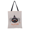 Halloween Tote Reusable Canvas Bag for Trick or Treat, Pumpkin Party Favor Goodie Bags