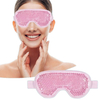 PVC Gel Cold/Hot Therapy Gel Bead Pack Reusable Eye Mask With Adjustable Elastic Band to fit most