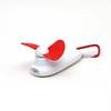 Pocket Sized Fan with Led Torch Light & Carabiner, Portable On-the- Go Battery Powered Handheld Fan