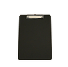 A4 Pure Black Acrylic Splint Clamp Writing Clipboard