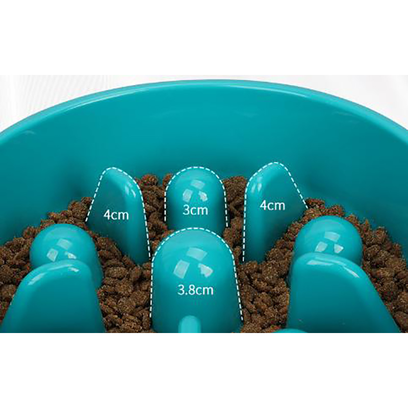 PP Material Slow Food Pet Bowl Healthy Design for Small Medium Size Dogs