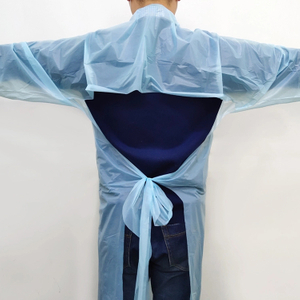 Disposable Anti-dust And Anti-statics CPE Plastic Isolation Gown