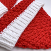 Red White Knitted Santa Hat Santa Hat Christmas Knitted Hat for Winter