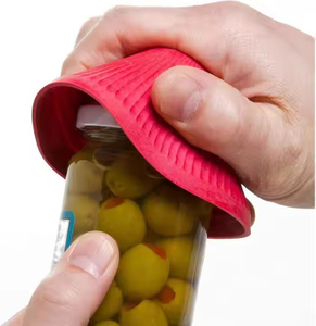 Bowl-Shaped Silicone Jar Gripper - Easy-Use Bottle Opener for Weak or Arthritic Hands, Non-Slip Lid Pad, Durable & Flexible Design