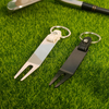 Golf Divot Tool Keychain with Leather Strap