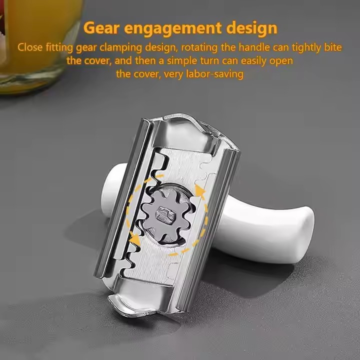 Jar Opener Bottle Opener Manual Opener Get Lids Off Easily Portable Lid Twist Off Non-Slip for Weak Hands Seniors with Arthritis