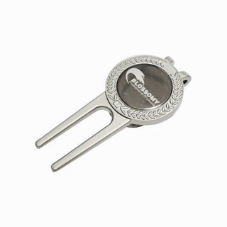 Multifunctional Zinc Alloy Golf Divot Tool Hat Clip with Built-in Hat Clip and Detachable Ball Marker