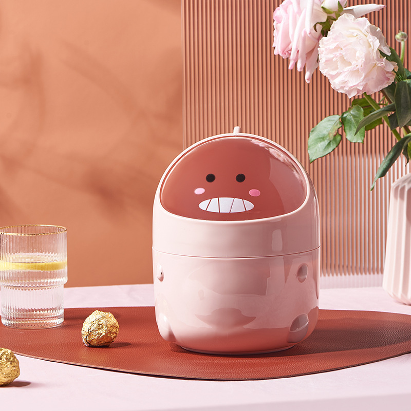 Desktop Trash Can with Lid