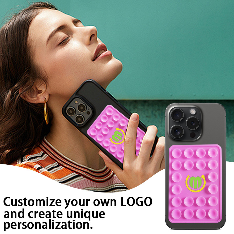 Silicone Adhesive Suction Cup Cell Phone Mount