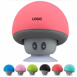 Mini Small Mushroom Speaker Wireless Audio with Suction Cup, Portable Speaker Phone Holder