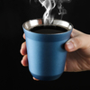 Mini Stainless Steel Espresso Cups Double Wall Vacuum Insulated 5.4oz Coffee Cup for Drinking Coffee Mug