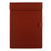 PU Leather Coffee Clipboard with Magnetic Clip Board. Premium Leather A4 Clipboard 