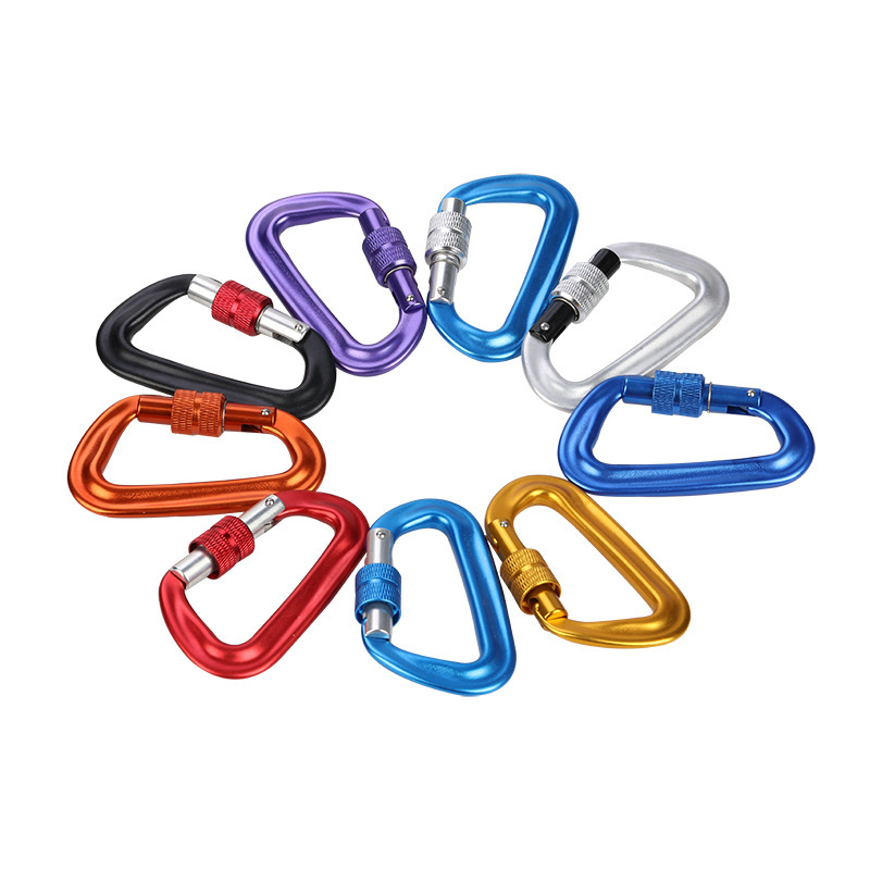 3" D-Clip Locking Carabiner Keychain Clip