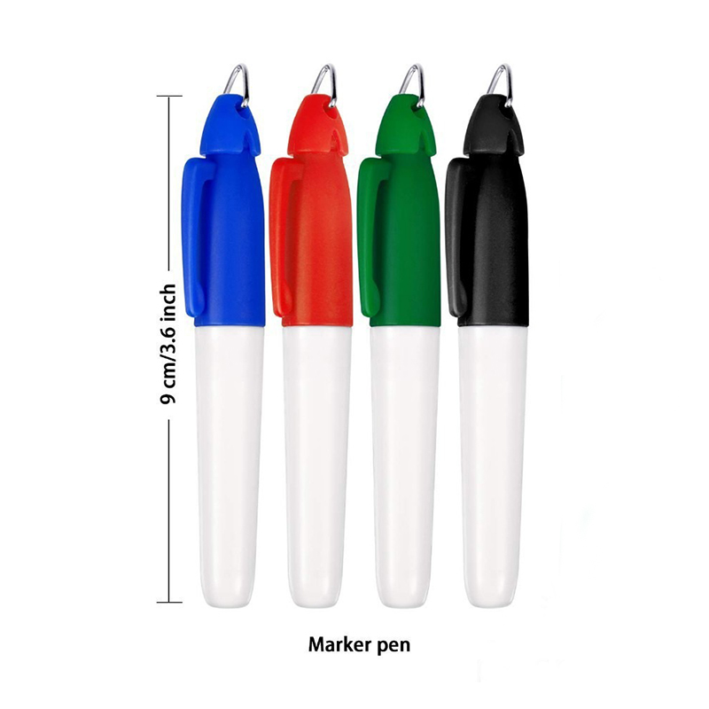 3.6inch Pocket Golf Ball Lines Drawing Marker Pen with a Metal Triangle Clip