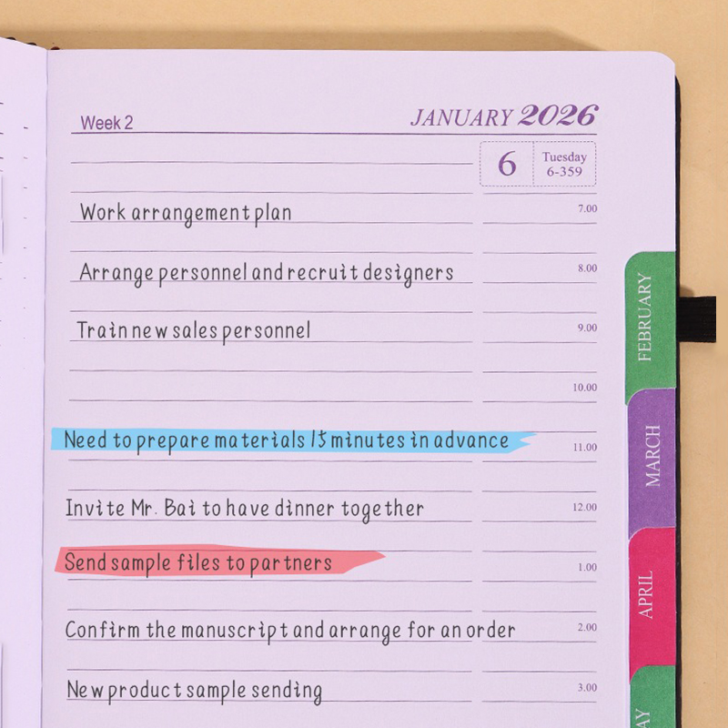 2026 A5 Daily Planner - One Day Per Page (Jan-Dec 2026)