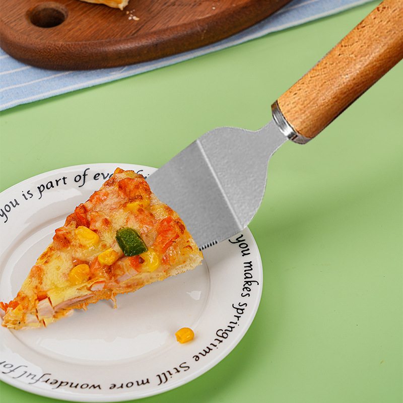 remium 2-Pieces Stainless Steel Pizza Kit Wheel Cutter Slicer Spatula Shovel