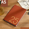 2025 A5 PU Leather Planner Notebook