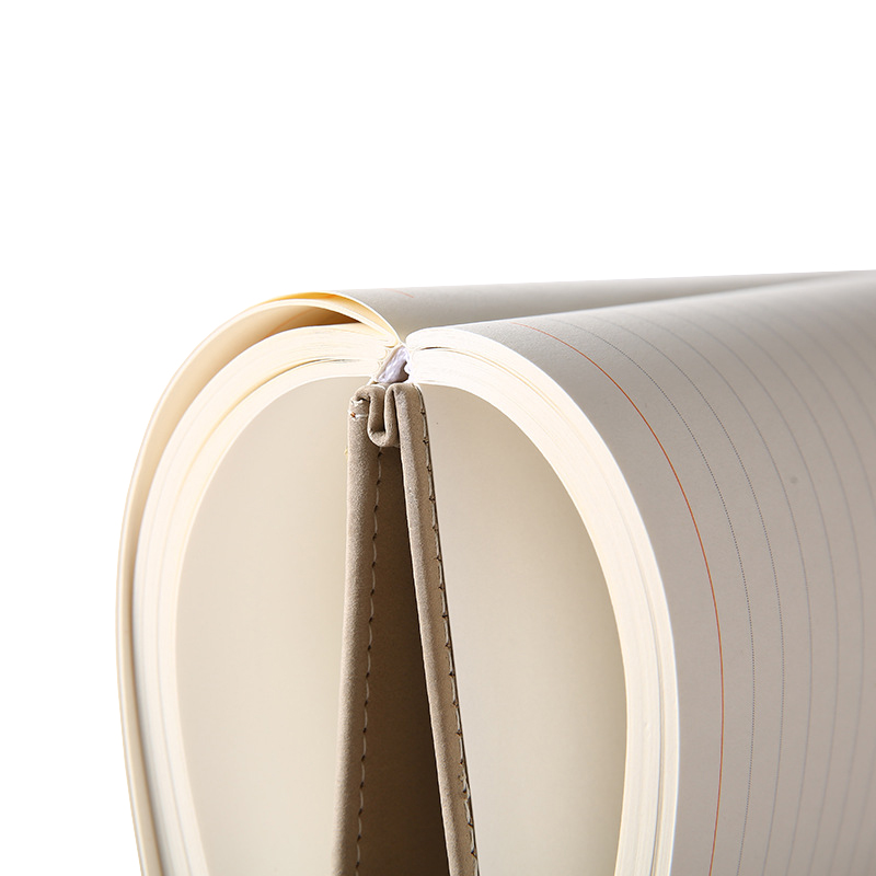 Hardcover A5 Leather Retro Notebook Front Pocket Journal Button Closure for Writing