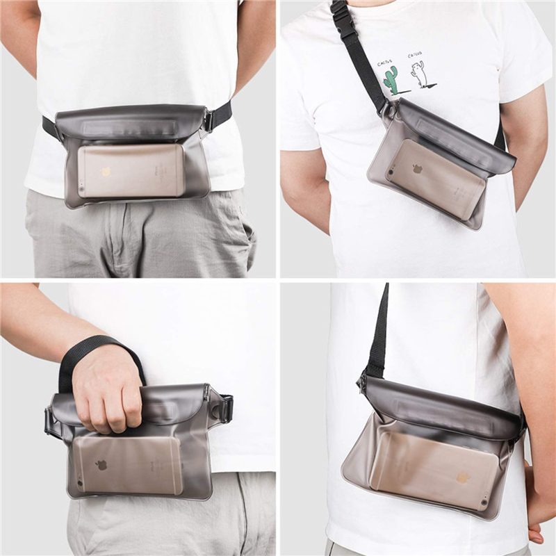 PVC Clear Waterproof Fanny Pack with Adjustable Strap