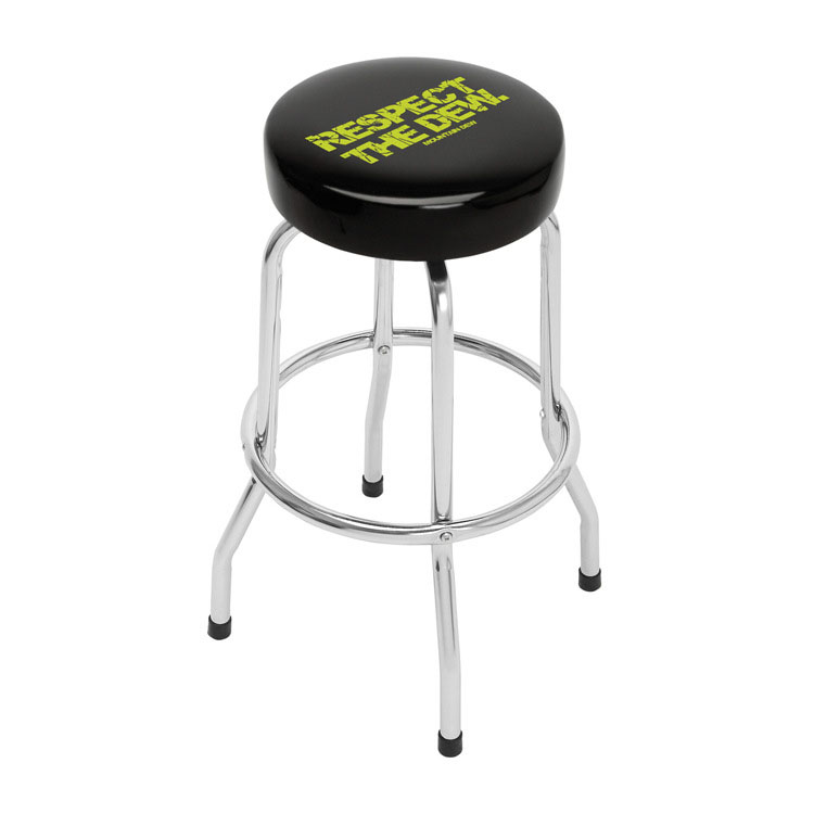 Custom Logo Shop Bar Stool, 360 Degree Swivel Barstools with Padded PVC Seat, 30" Tall, 14.6" Diameter