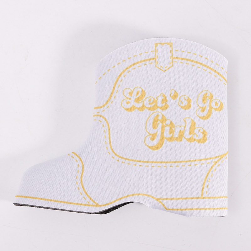 12oz Western Cowboy Boot Shape Can Cooler Foam Insulated Bottle Sleeve