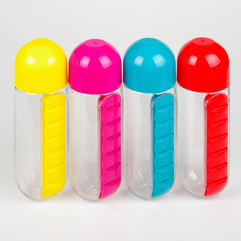 20 oz. Water Bottle With Medicine Case