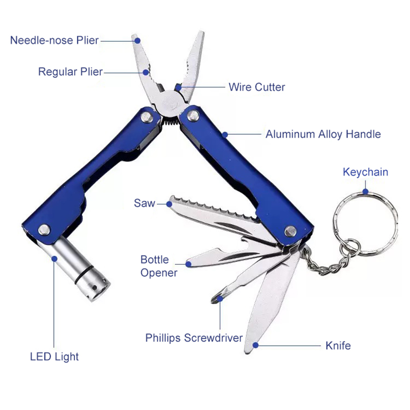 Custom Metal Multi-Function Plier Tool Kit In Case