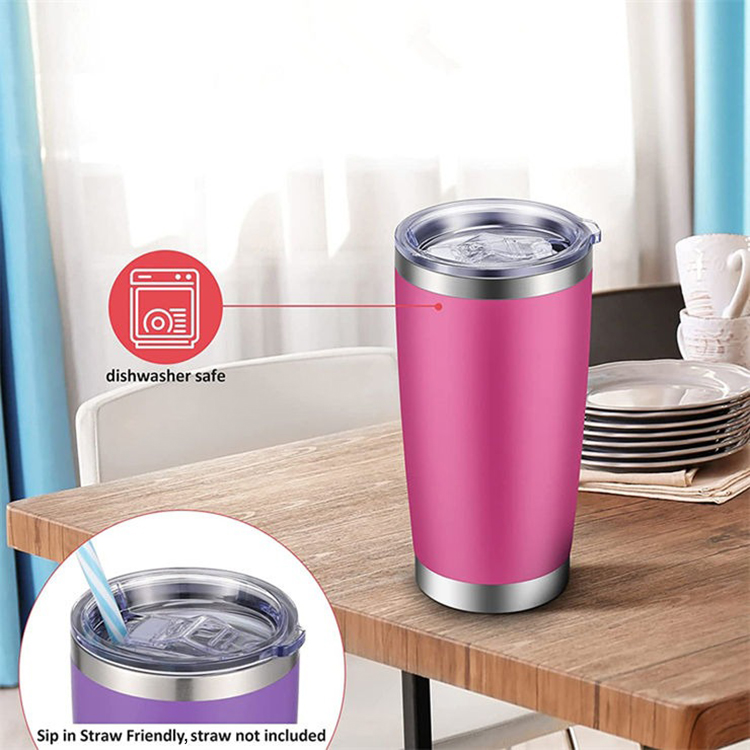 20 oz Food Grade Stainless Steel Insulated Tumbler With Lid