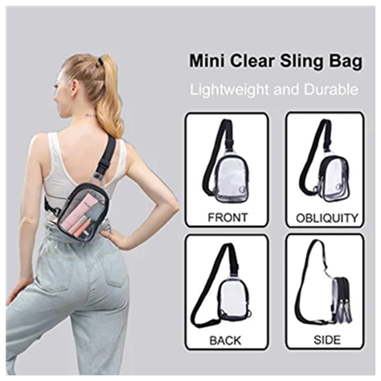 Clear Mini Stadium Sling Crossbody Bag