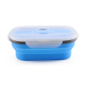 27.05oz ECO Silicone Lunch Container Box Collapsible Food Storage with Airtight Lid and Fork Ideal For Lunch Camping