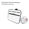 Dry-erase Golf Scoreboard (21.5 X 18.3 Cm) with Top-mounted Marker And Eraser