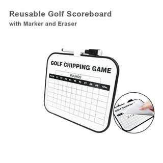 Dry-erase Golf Scoreboard (21.5 X 18.3 Cm) with Top-mounted Marker And Eraser