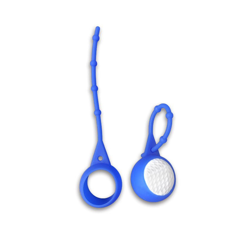 Portable Silicone Golf Ball Holder with Knots - Single Ball Storage Pouch to hold one ball securely and attaches easily