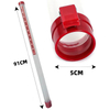 90cm PP Plastic Golf Ball Collector Holds Up To 21 Balls. Features Release Button, Measurement Marks