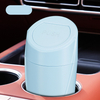 3.35" X 7.87" Durable ABS Car Trash Can with Flip Lid. Fits Cup Holders, Doors, Or Seatback Pockets