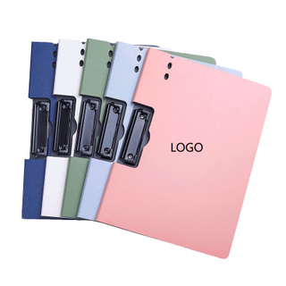 A4 Foldable Clipboard Folder with Metal Clip, PP Document Organizer for Office, Nursing, Restaurant.