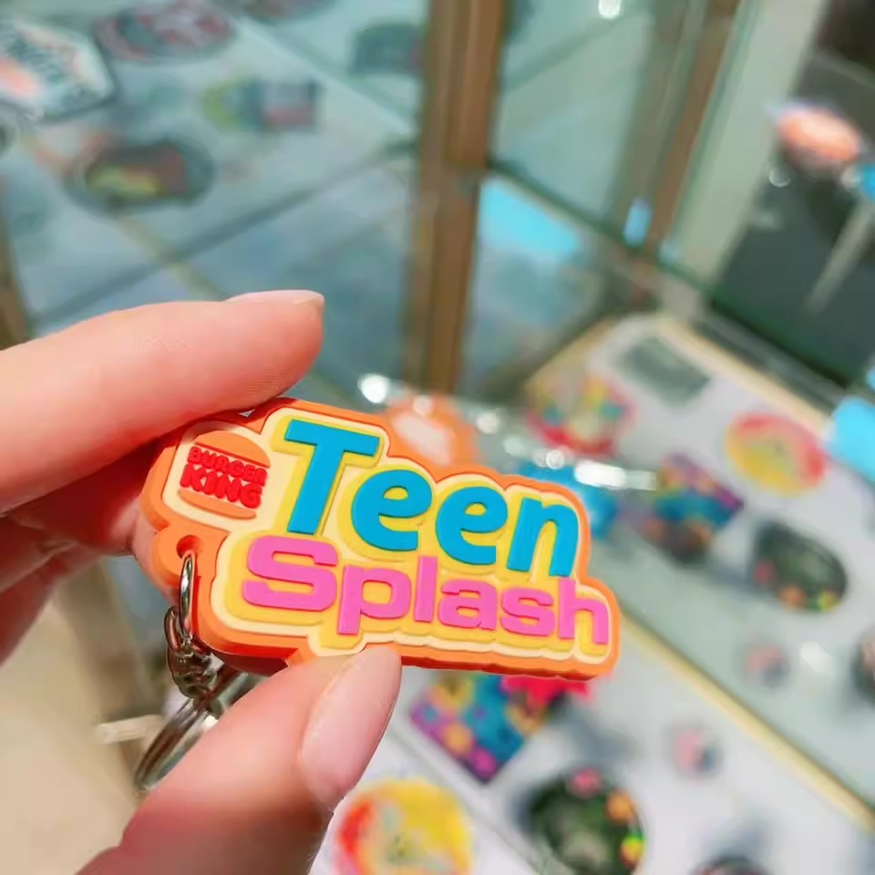 Soft 2D 3D Keyring Cute Rubber PVC Key Chain Tag