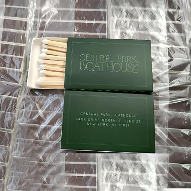 Full Color Custom Matchbox with 17 White Poplar Wood Matches -- Multi-Color Match Heads & Logo Printed Box, 58 * 36 * 8mm