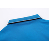 Long-Sleeve Poly-Cotton Golf Polo Shirt with Ribbed Collar and 3-Button Placket