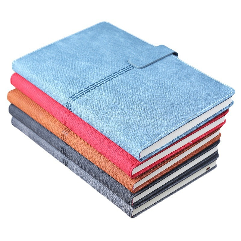 Hardcover Retro A5 PU Leather Buckle Business Notebook Journal, 5.6" * 8.2"