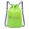 Adjustable Shoulder Strap Waterproof Casual Sports Drawstring Backpack Bag With Front Pocket