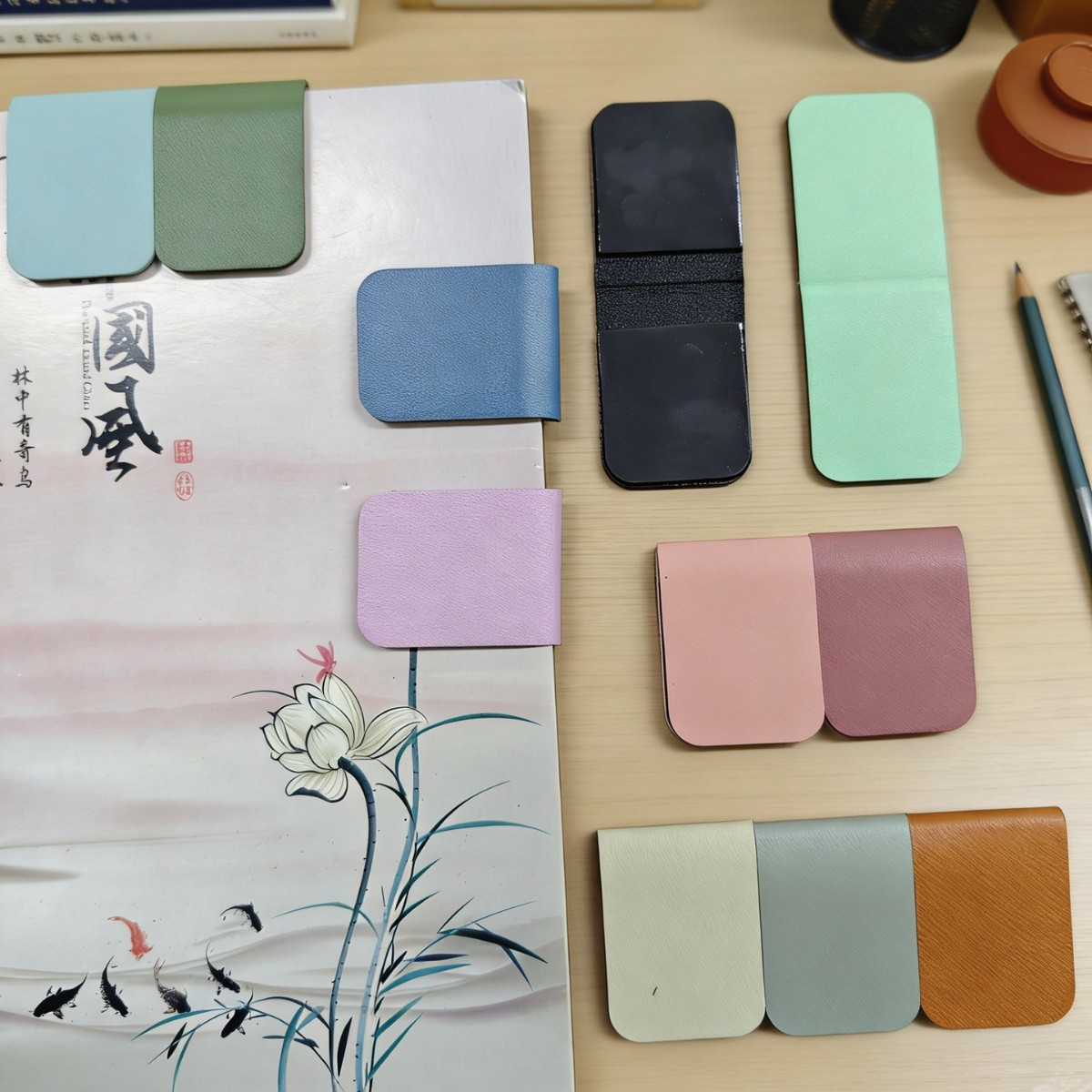 Leather Magnetic Bookmark